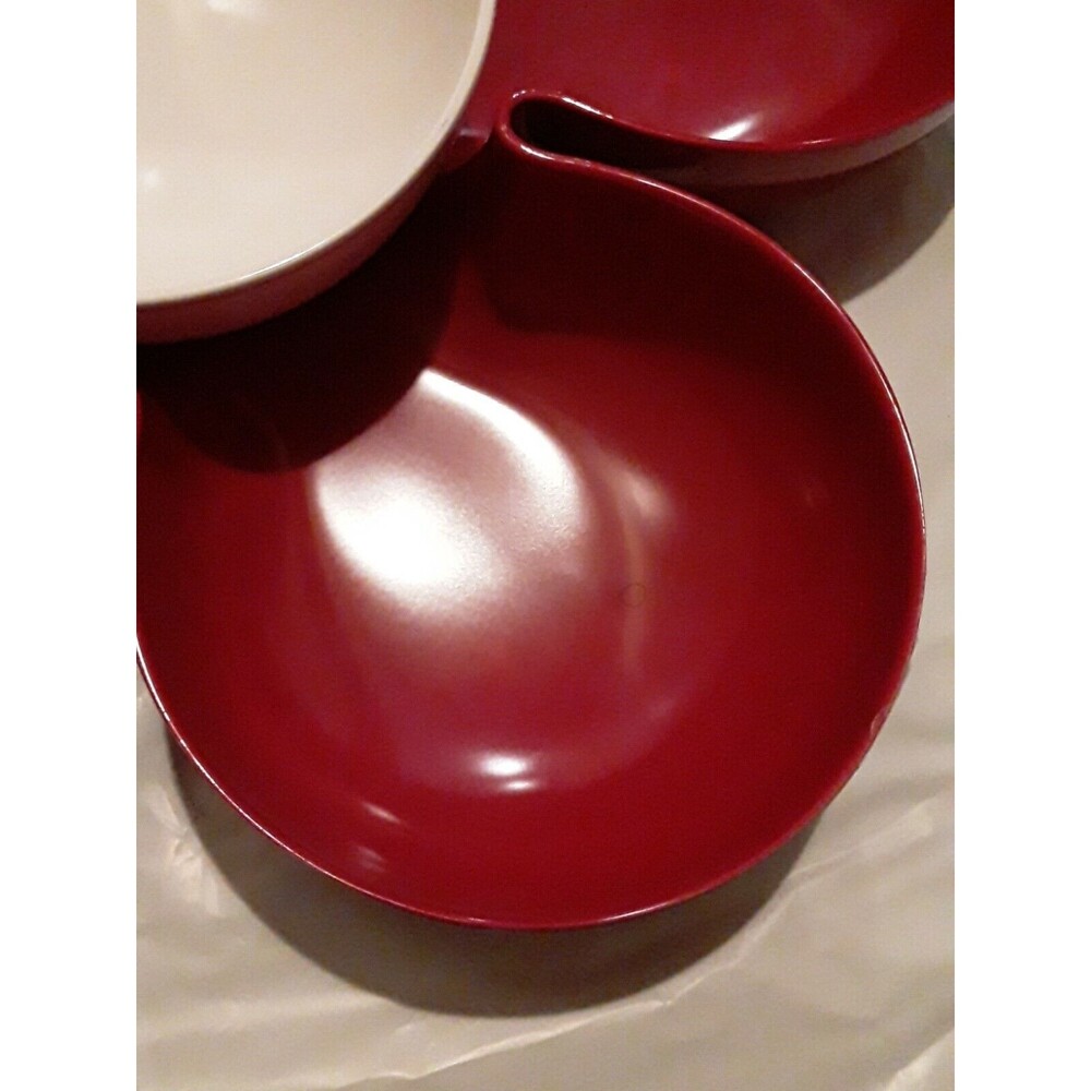Tarhong Party Serving Set, Melamine Red Daisy  Preowned, Extra Large - Picture 2 of 6